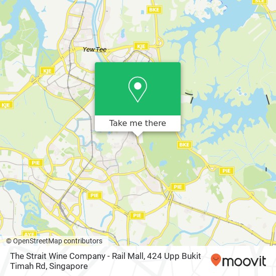 The Strait Wine Company - Rail Mall, 424 Upp Bukit Timah Rd地图