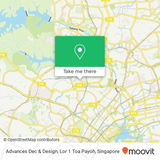 Advances Dec & Design, Lor 1 Toa Payoh map