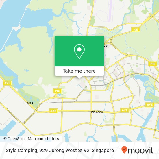 Style Camping, 929 Jurong West St 92地图