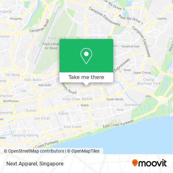 Next Apparel map