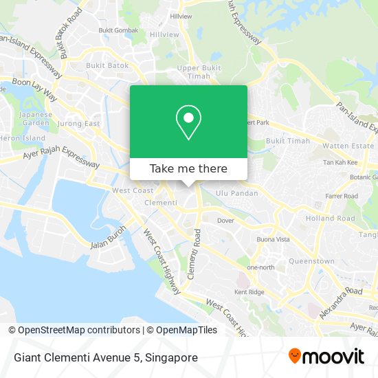 Giant Clementi Avenue 5 map