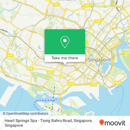 Heart Springs Spa - Tiong Bahru Road, Singapore map