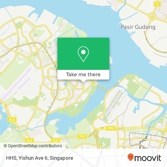 HHS, Yishun Ave 6 map