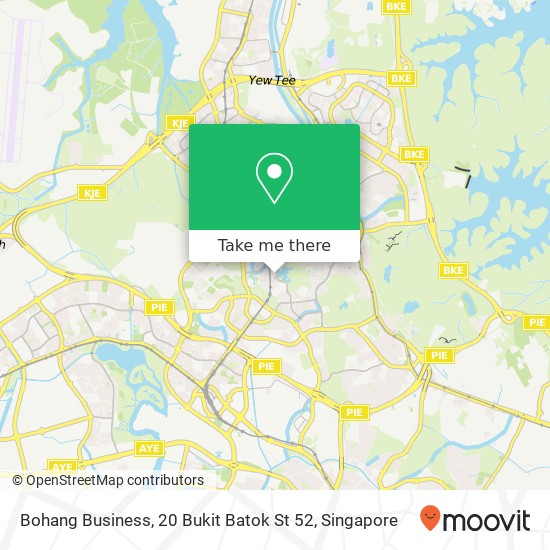 Bohang Business, 20 Bukit Batok St 52 map