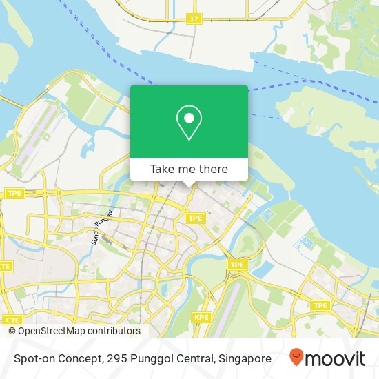 Spot-on Concept, 295 Punggol Central map