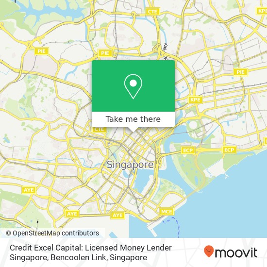 Credit Excel Capital: Licensed Money Lender Singapore, Bencoolen Link地图