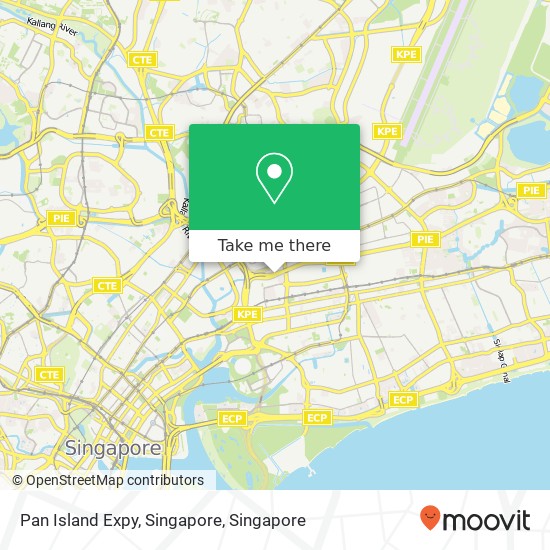 Pan Island Expy, Singapore map