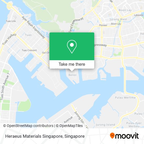 Heraeus Materials Singapore map