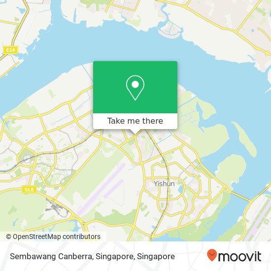 Sembawang Canberra, Singapore map