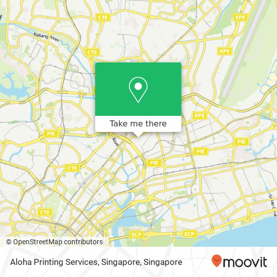 Aloha Printing Services, Singapore map
