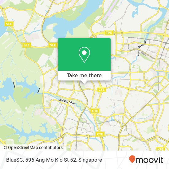 BlueSG, 596 Ang Mo Kio St 52 map