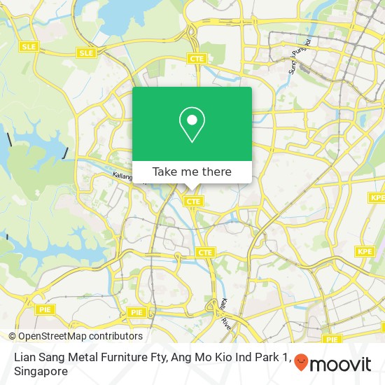 Lian Sang Metal Furniture Fty, Ang Mo Kio Ind Park 1 map