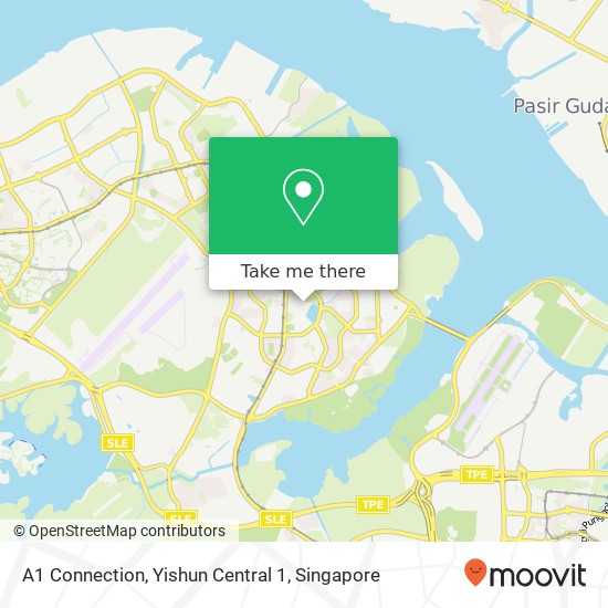 A1 Connection, Yishun Central 1 map