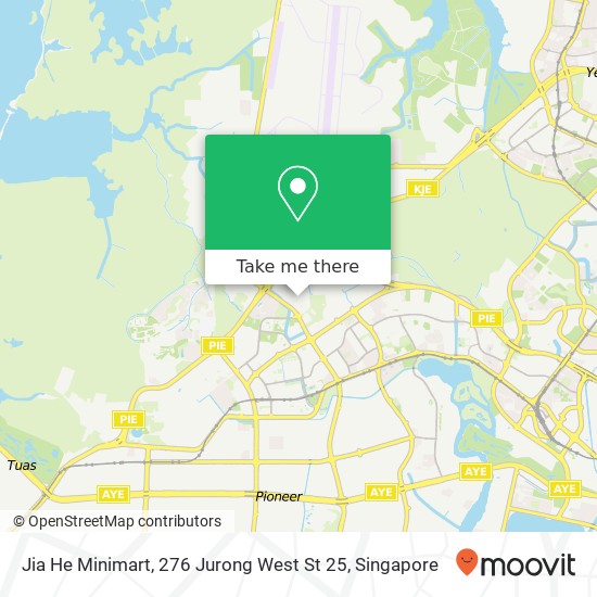 Jia He Minimart, 276 Jurong West St 25 map