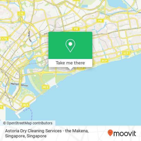 Astoria Dry Cleaning Services - the Makena, Singapore map