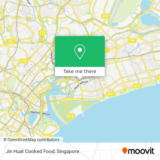 Jin Huat Cooked Food map