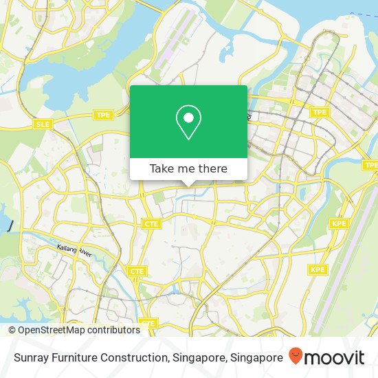 Sunray Furniture Construction, Singapore map