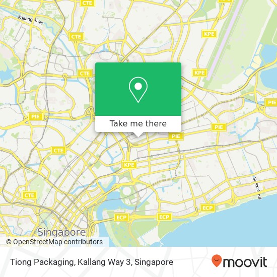 Tiong Packaging, Kallang Way 3 map