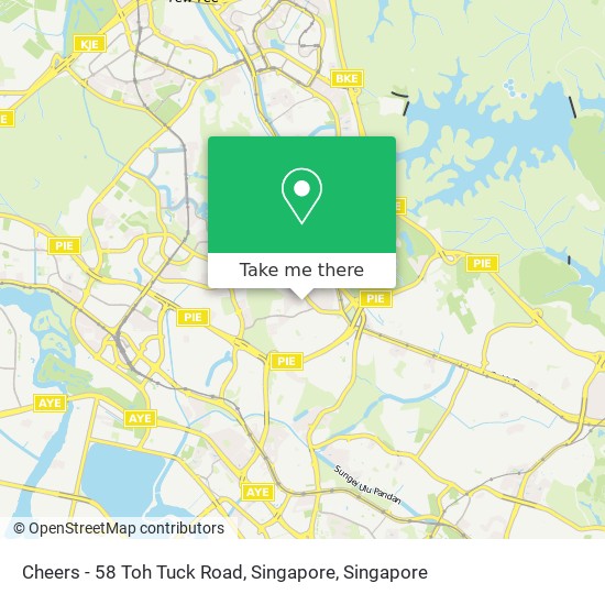 Cheers - 58 Toh Tuck Road, Singapore map