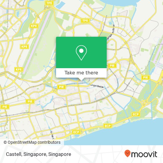 Castell, Singapore map