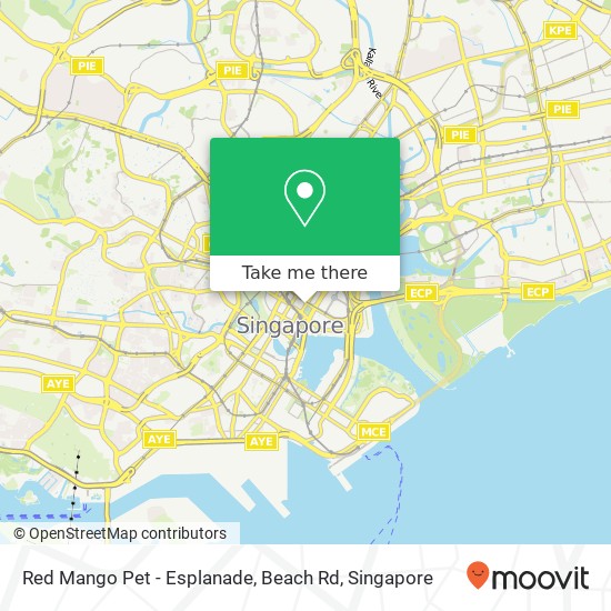 Red Mango Pet - Esplanade, Beach Rd地图