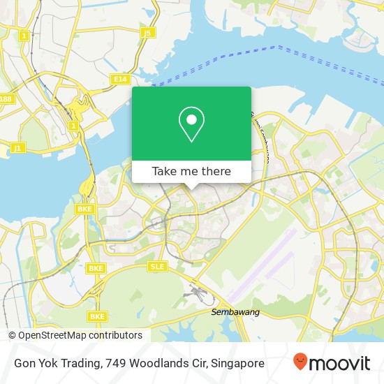 Gon Yok Trading, 749 Woodlands Cir地图