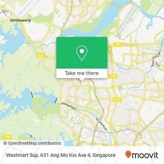 Westmart Sup, 631 Ang Mo Kio Ave 4地图