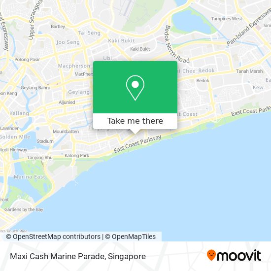 Maxi Cash Marine Parade map