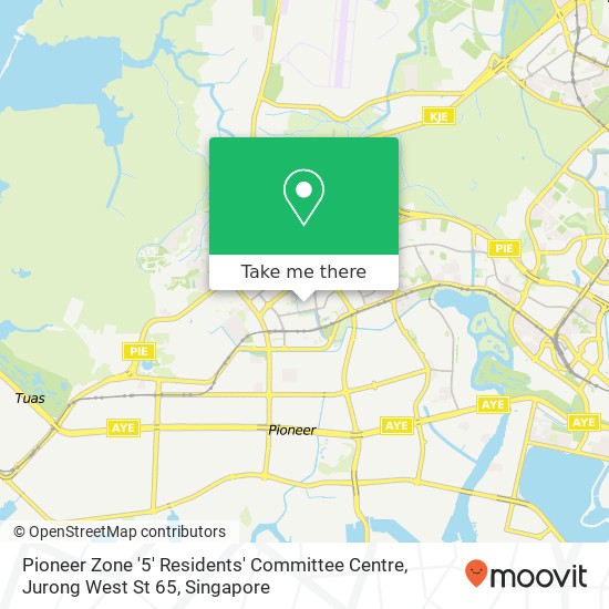 Pioneer Zone '5' Residents' Committee Centre, Jurong West St 65地图