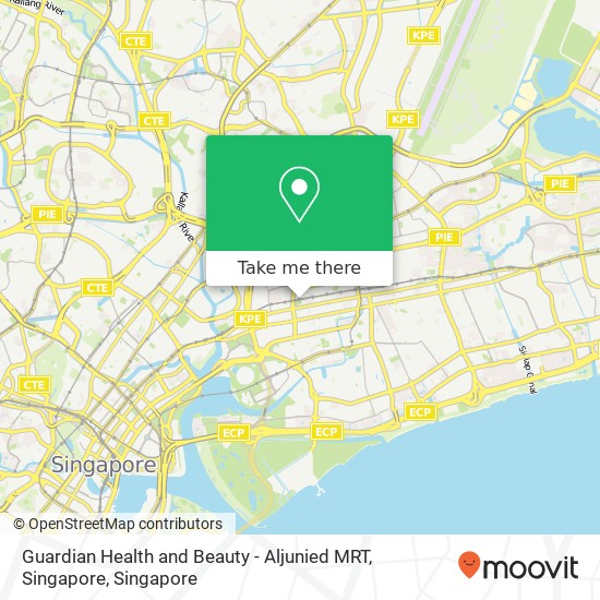 Guardian Health and Beauty - Aljunied MRT, Singapore map