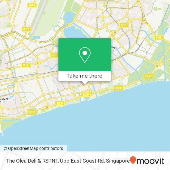 The Olea Deli & RSTNT, Upp East Coast Rd地图