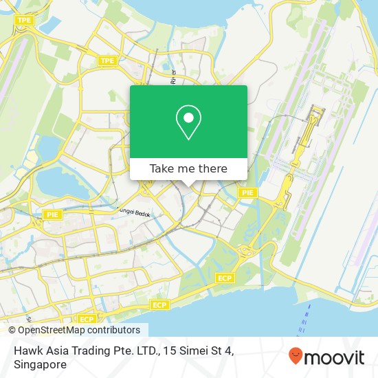 Hawk Asia Trading Pte. LTD., 15 Simei St 4地图