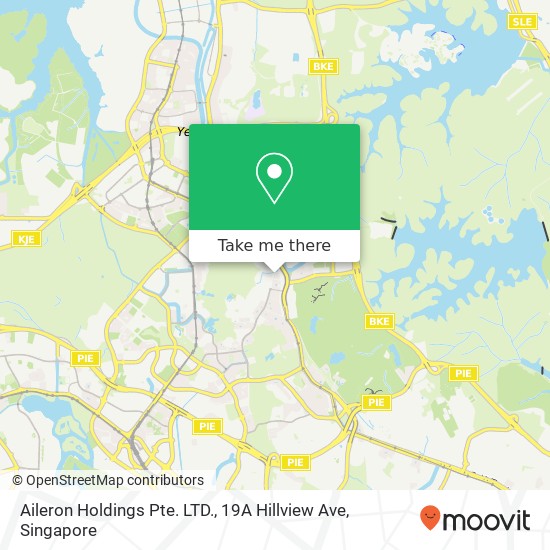 Aileron Holdings Pte. LTD., 19A Hillview Ave地图