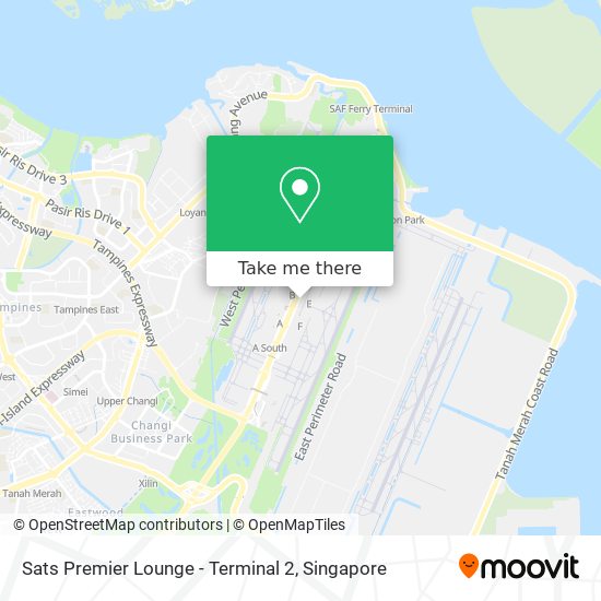 Sats Premier Lounge - Terminal 2 map