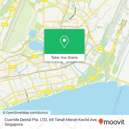 Cusmile Dental Pte. LTD., 68 Tanah Merah Kechil Ave map