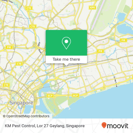 KM Pest Control, Lor 27 Geylang map