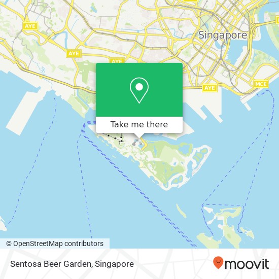 Sentosa Beer Garden map