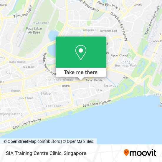 SIA Training Centre Clinic map