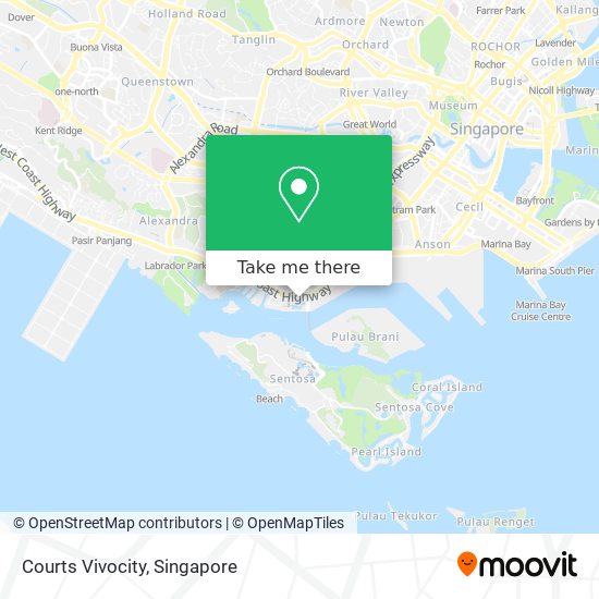 Courts Vivocity map