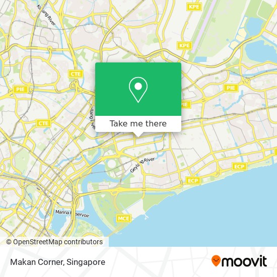 Makan Corner map