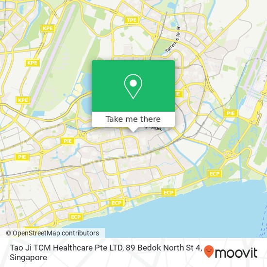 Tao Ji TCM Healthcare Pte LTD, 89 Bedok North St 4 map