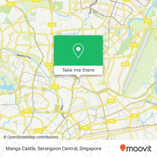 Manga Castle, Serangoon Central地图