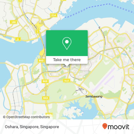 Oshara, Singapore map