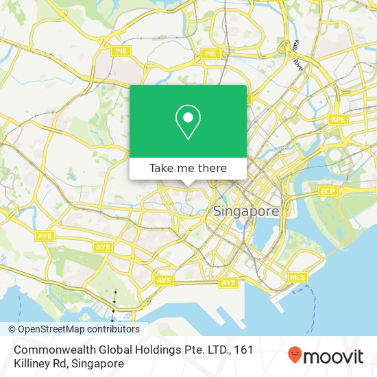 Commonwealth Global Holdings Pte. LTD., 161 Killiney Rd map
