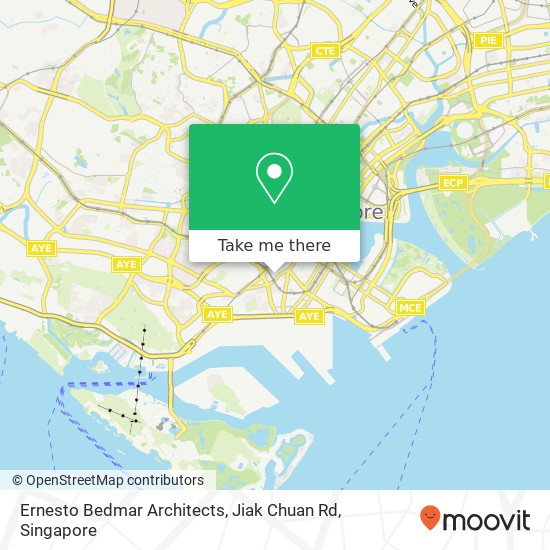 Ernesto Bedmar Architects, Jiak Chuan Rd map