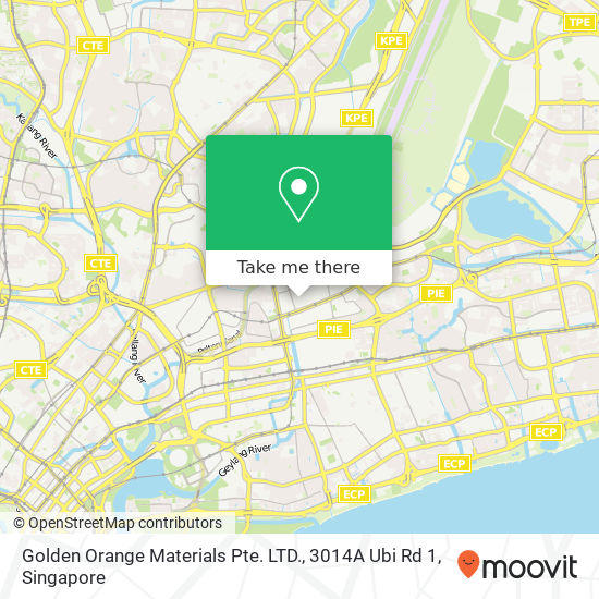 Golden Orange Materials Pte. LTD., 3014A Ubi Rd 1 map