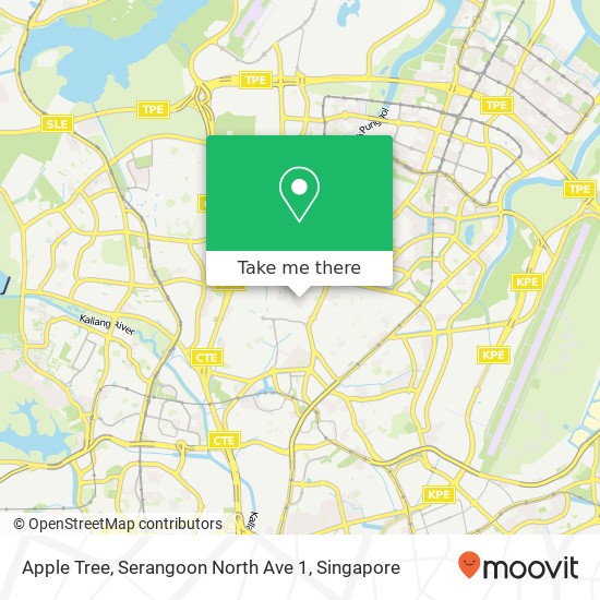 Apple Tree, Serangoon North Ave 1 map