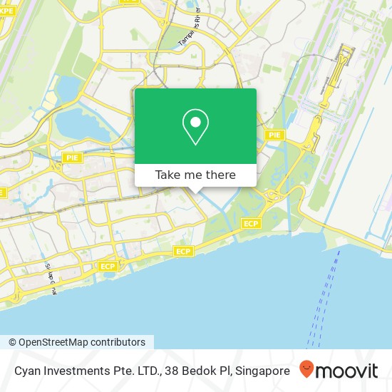 Cyan Investments Pte. LTD., 38 Bedok Pl地图