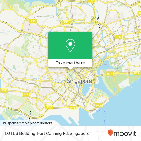 LOTUS Bedding, Fort Canning Rd map