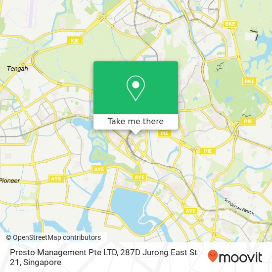 Presto Management Pte LTD, 287D Jurong East St 21 map